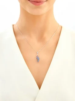 Zawieszka srebrna z cyrkoniami