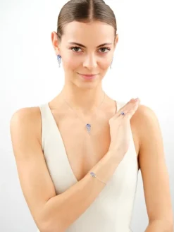 Zawieszka srebrna z cyrkoniami