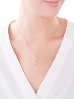 Zawieszka srebrna z cyrkoniami