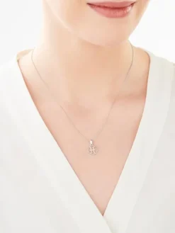 Zawieszka srebrna z cyrkoniami - Ryby