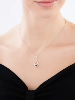 Zawieszka srebrna z cyrkoniami