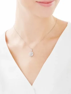 Zawieszka srebrna z cyrkoniami