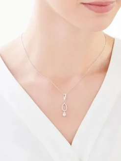 Zawieszka srebrna z cyrkoniami