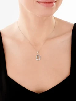 Zawieszka srebrna z cyrkoniami