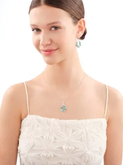 Zawieszka srebrna z cyrkoniami