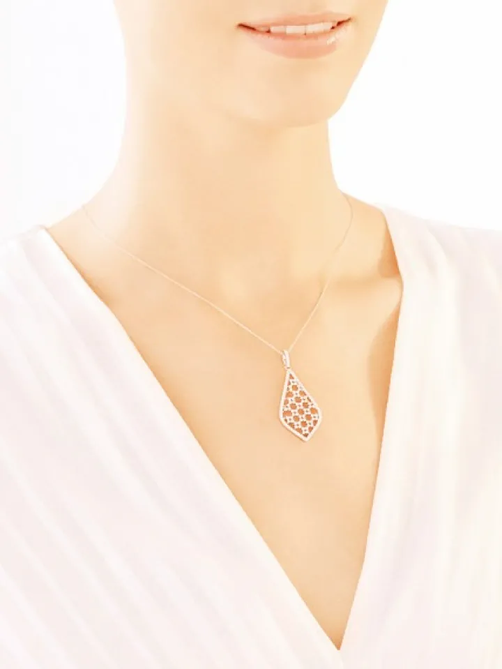 Zawieszka srebrna z cyrkoniami