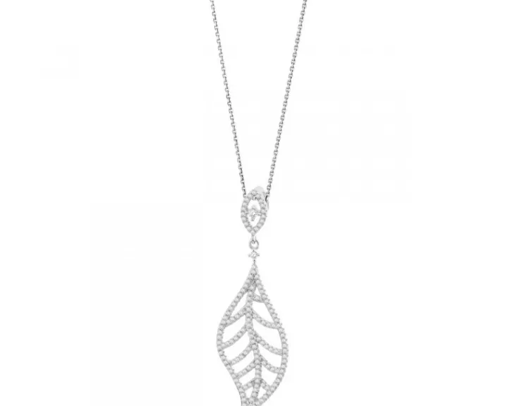 Zawieszka srebrna z cyrkoniami