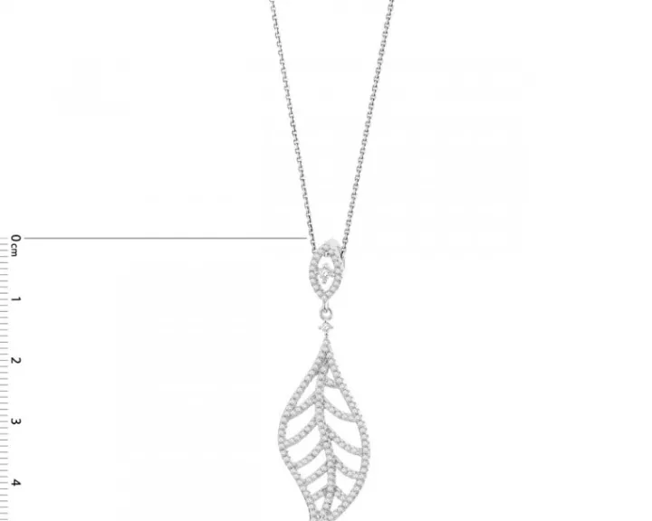 Zawieszka srebrna z cyrkoniami