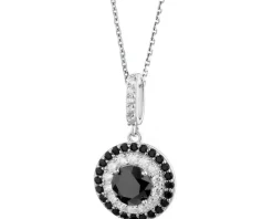 Zawieszka srebrna z cyrkonami - koło