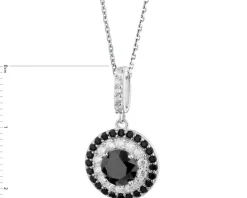 Zawieszka srebrna z cyrkonami - koło