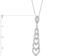 Zawieszka srebrna z cyrkoniami