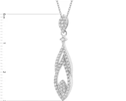 Zawieszka srebrna z cyrkoniami