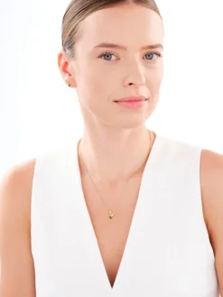 Zawieszka srebrna z cyrkoniami - koliber