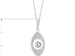 Zawieszka srebrna z cyrkoniami