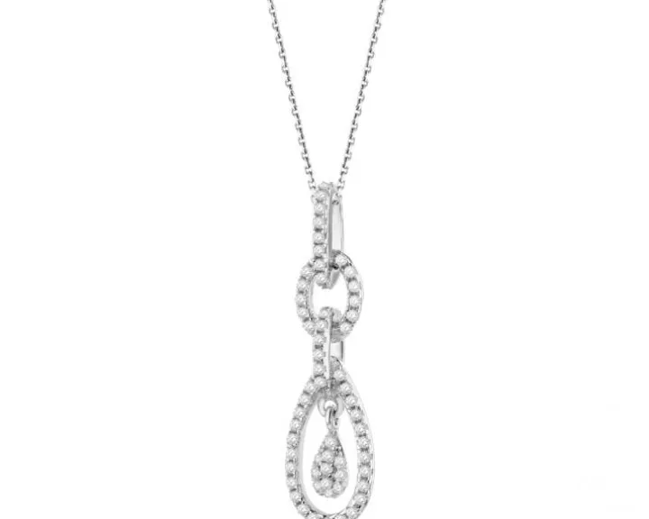 Zawieszka srebrna z cyrkoniami