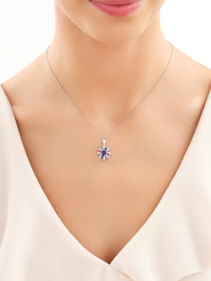 Zawieszka srebrna z cyrkoniami