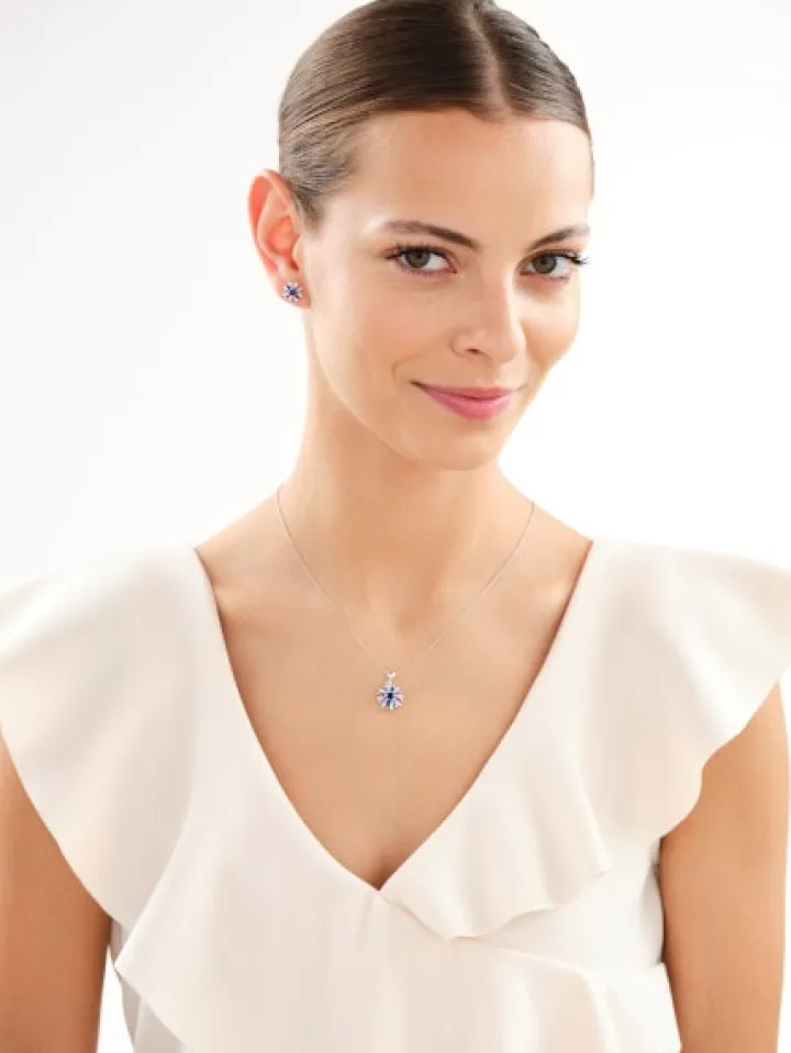 Zawieszka srebrna z cyrkoniami