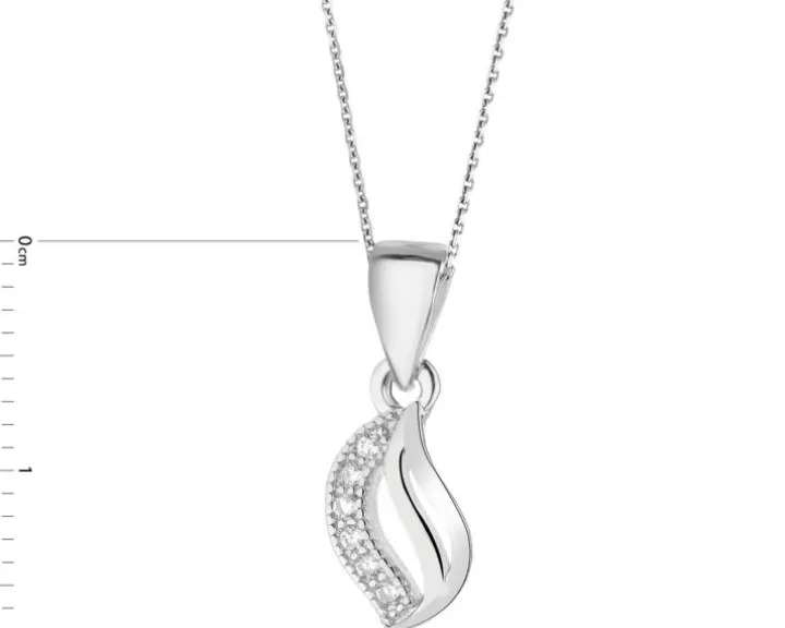 Zawieszka srebrna z cyrkoniami