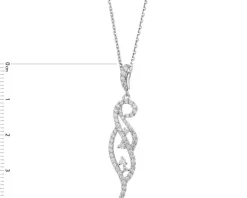 Zawieszka srebrna z cyrkoniami