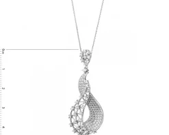 Zawieszka srebrna z cyrkoniami