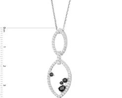 Zawieszka srebrna z cyrkonią i emalią