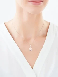 Zawieszka srebrna z cyrkoniami - motyle