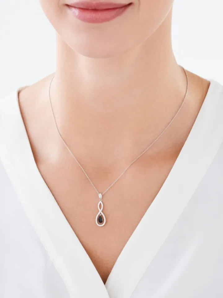 Zawieszka srebrna z cyrkoniami