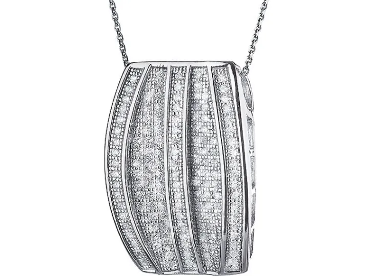 Zawieszka srebrna z cyrkoniami