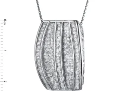 Zawieszka srebrna z cyrkoniami