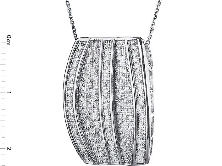 Zawieszka srebrna z cyrkoniami