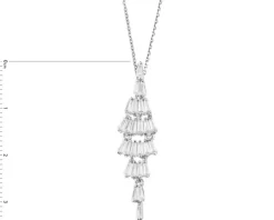 Zawieszka srebrna z cyrkoniami