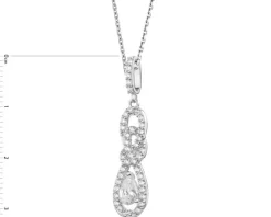 Zawieszka srebrna z cyrkoniami