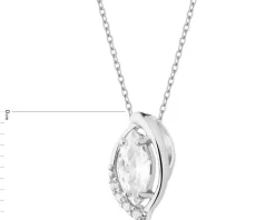 Zawieszka srebrna z cyrkoniami