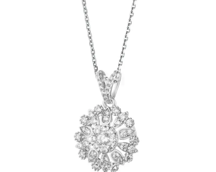 Zawieszka srebrna z cyrkoniami