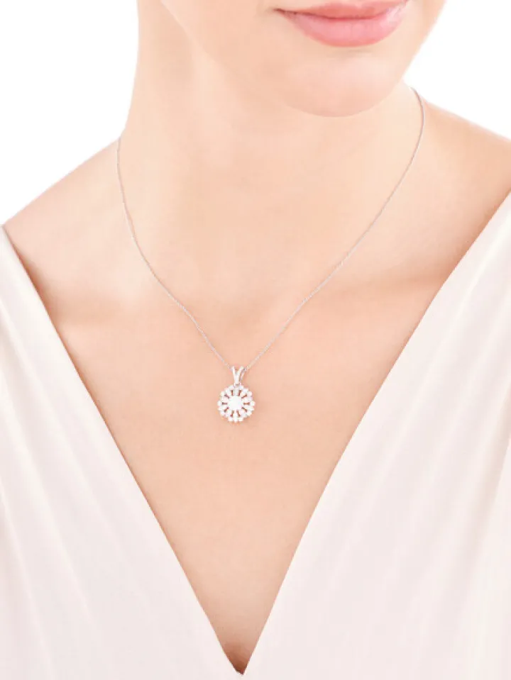 Zawieszka srebrna z cyrkoniami