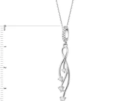 Zawieszka srebrna z cyrkoniami