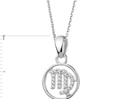 Zawieszka srebrna z cyrkoniami