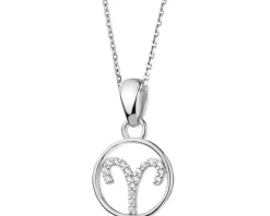 Zawieszka srebrna z cyrkoniami - Baran