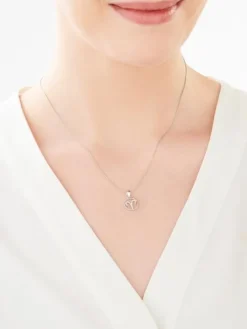 Zawieszka srebrna z cyrkoniami - Baran