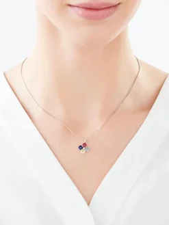 Zawieszka srebrna z cyrkoniami