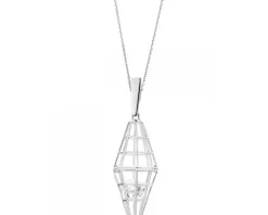 Zawieszka srebrna z cyrkonią