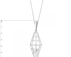 Zawieszka srebrna z cyrkonią