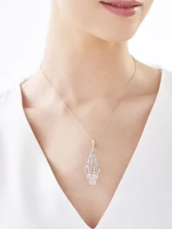 Zawieszka srebrna z cyrkonią