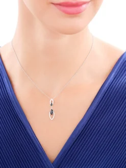 Zawieszka srebrna z cyrkoniami