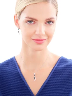 Zawieszka srebrna z cyrkoniami