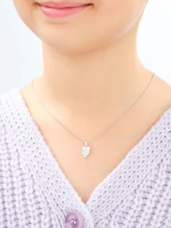 Zawieszka srebrna z cyrkoniami - sowa