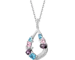 Zawieszka srebrna z cyrkoniami