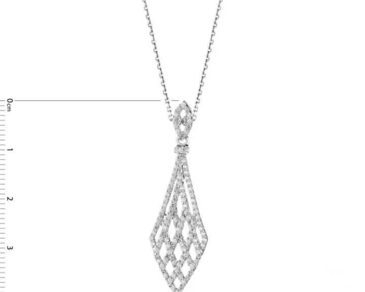 Zawieszka srebrna z cyrkoniami