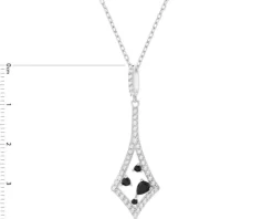 Zawieszka srebrna z cyrkoniami