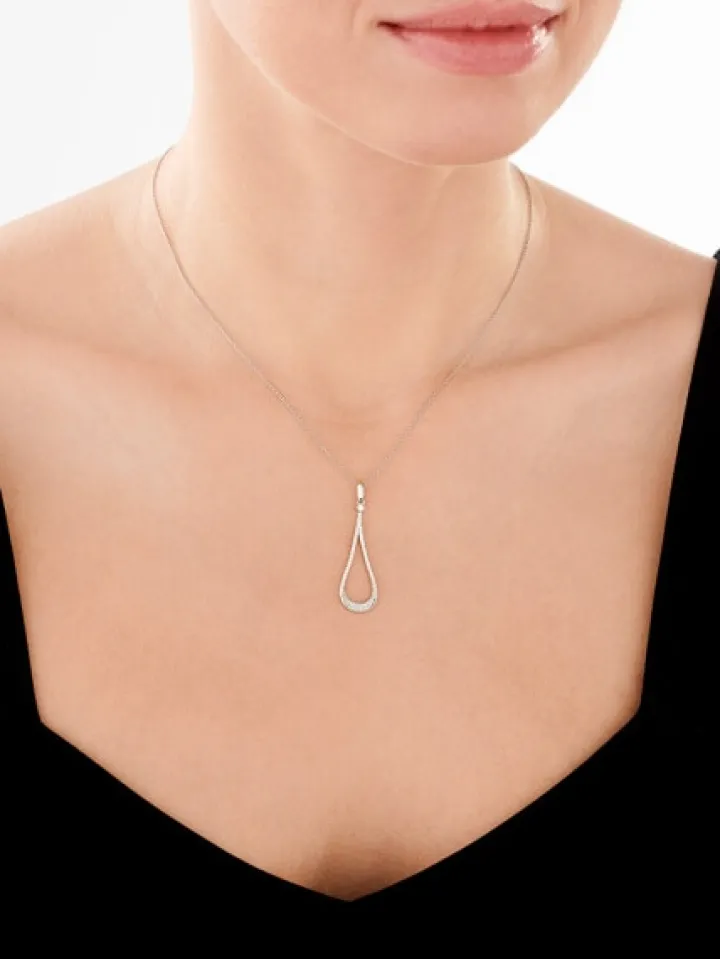 Zawieszka srebrna z cyrkoniami